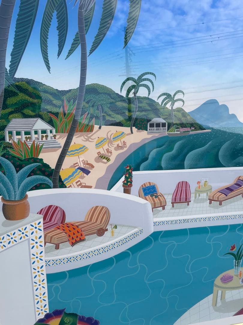 トーマス・マックナイト 「ジオメトリックプール」　限定　直筆サインあり