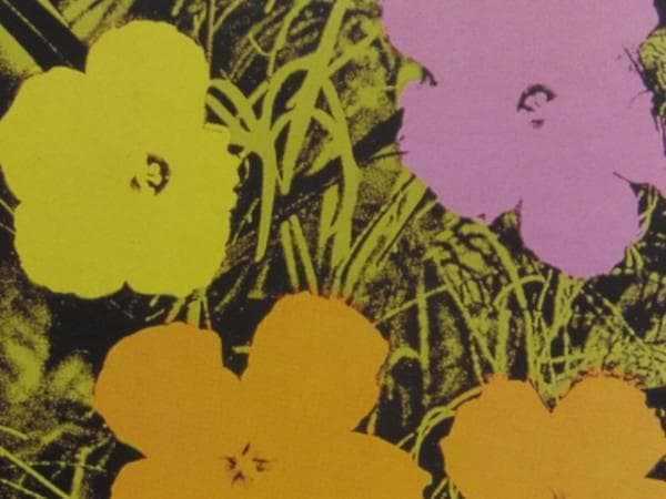 ANDY WARHOL、FLOWERS#2、希少画集画、新品高級額、額装付