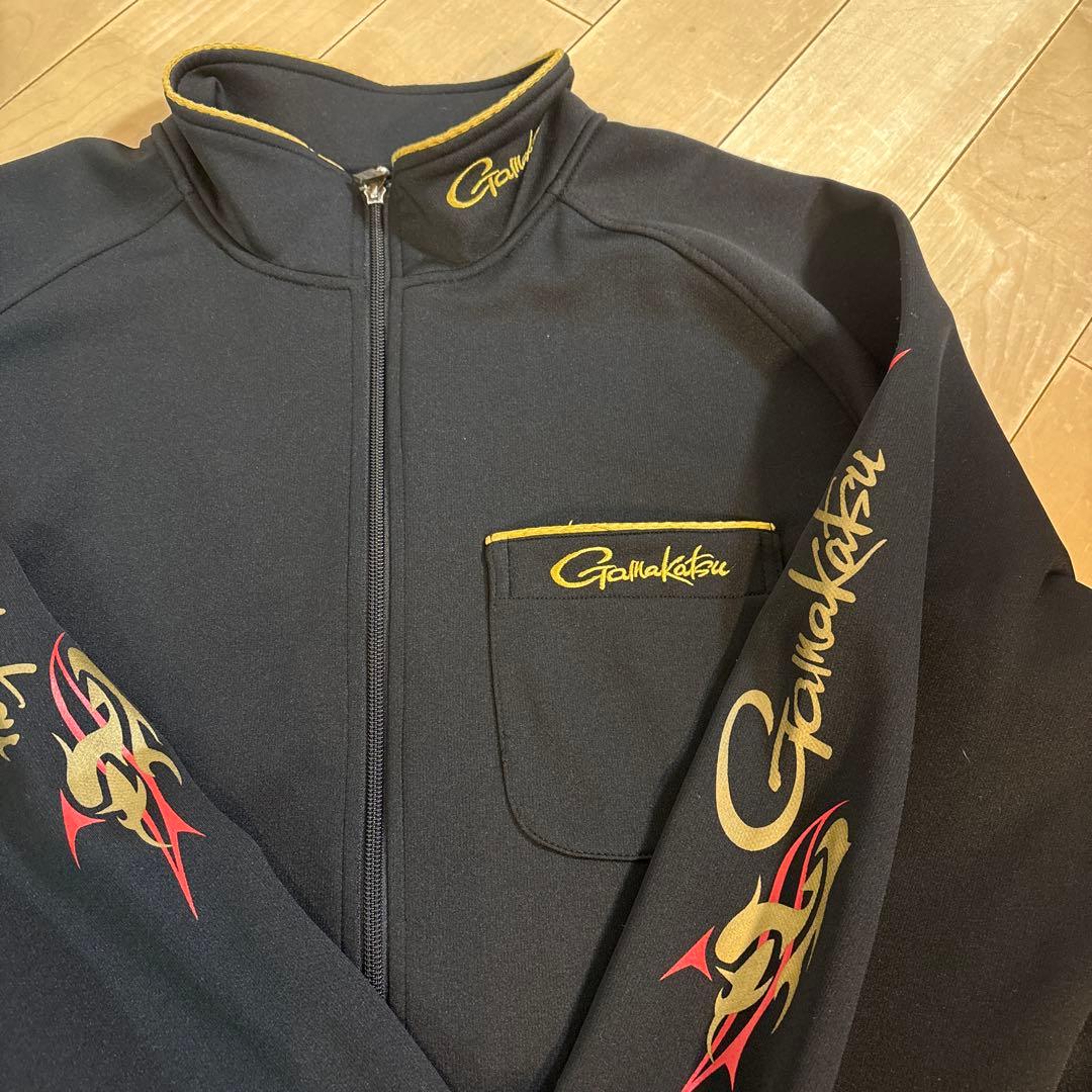 ☆美品☆がまかつ　ジャージスーツ　セットアップ　ブラック　3L