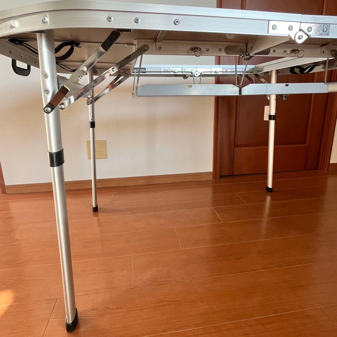 SOUTH FIELD 折りたたみBBQテーブル 125×80cm 焚き火台対応