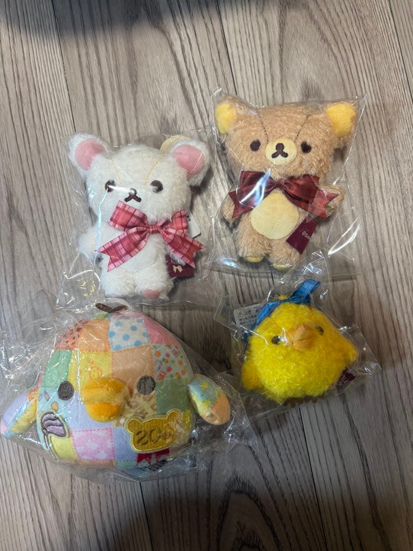 【新品】リラックマ　ロフトぶらさげぬいぐるみ　4種セット