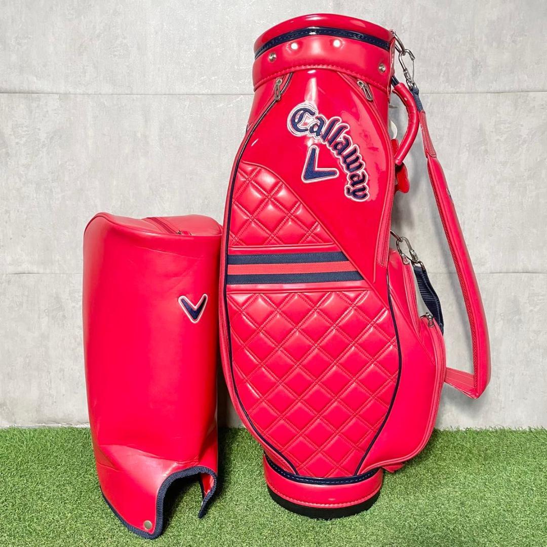 キャロウェイ Callaway キャディバッグ ゴルフバッグ レディース レッド