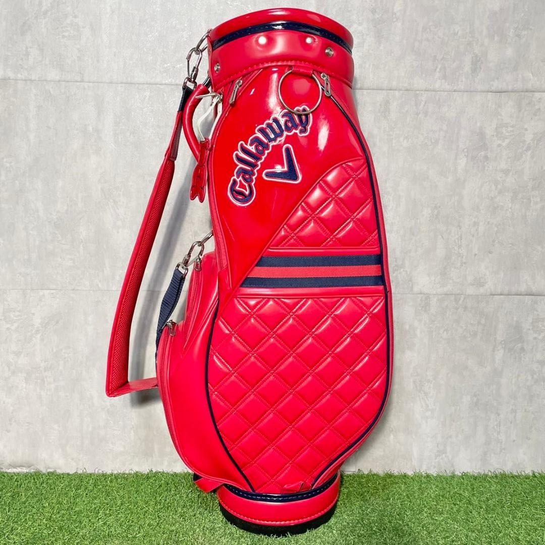 キャロウェイ Callaway キャディバッグ ゴルフバッグ レディース レッド