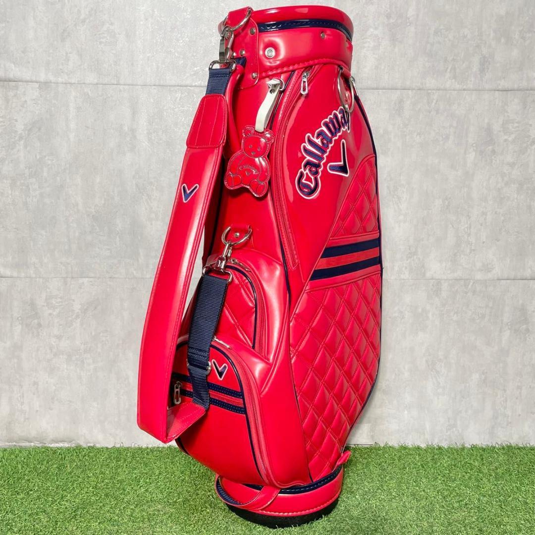 キャロウェイ Callaway キャディバッグ ゴルフバッグ レディース レッド