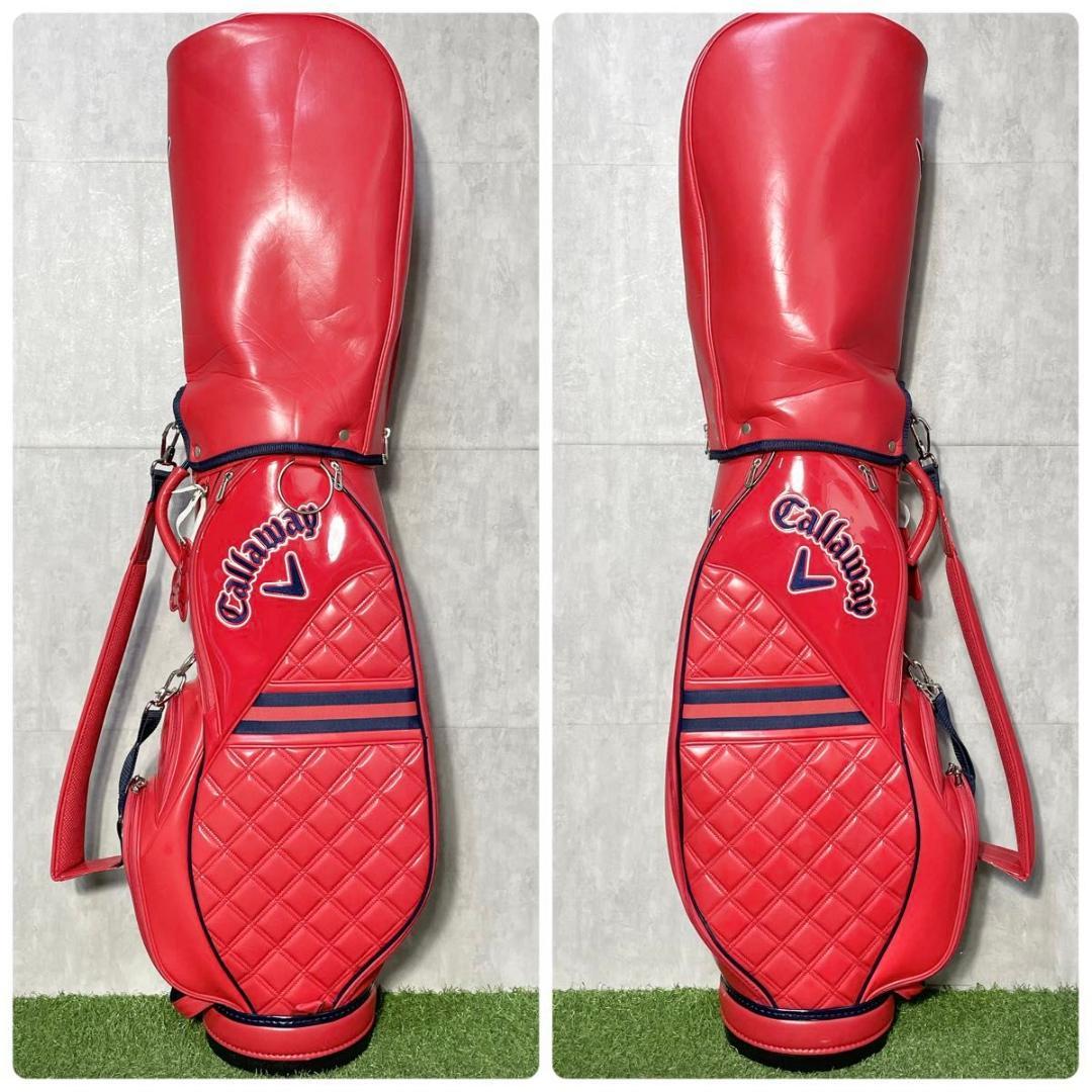 キャロウェイ Callaway キャディバッグ ゴルフバッグ レディース レッド