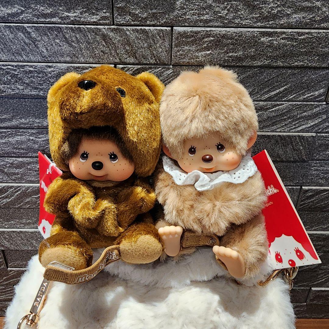 モンチッチグローブホルダーバッグチャームキーチェーンスウィートブラウンクマ2点