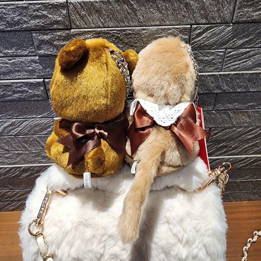 モンチッチグローブホルダーバッグチャームキーチェーンスウィートブラウンクマ2点