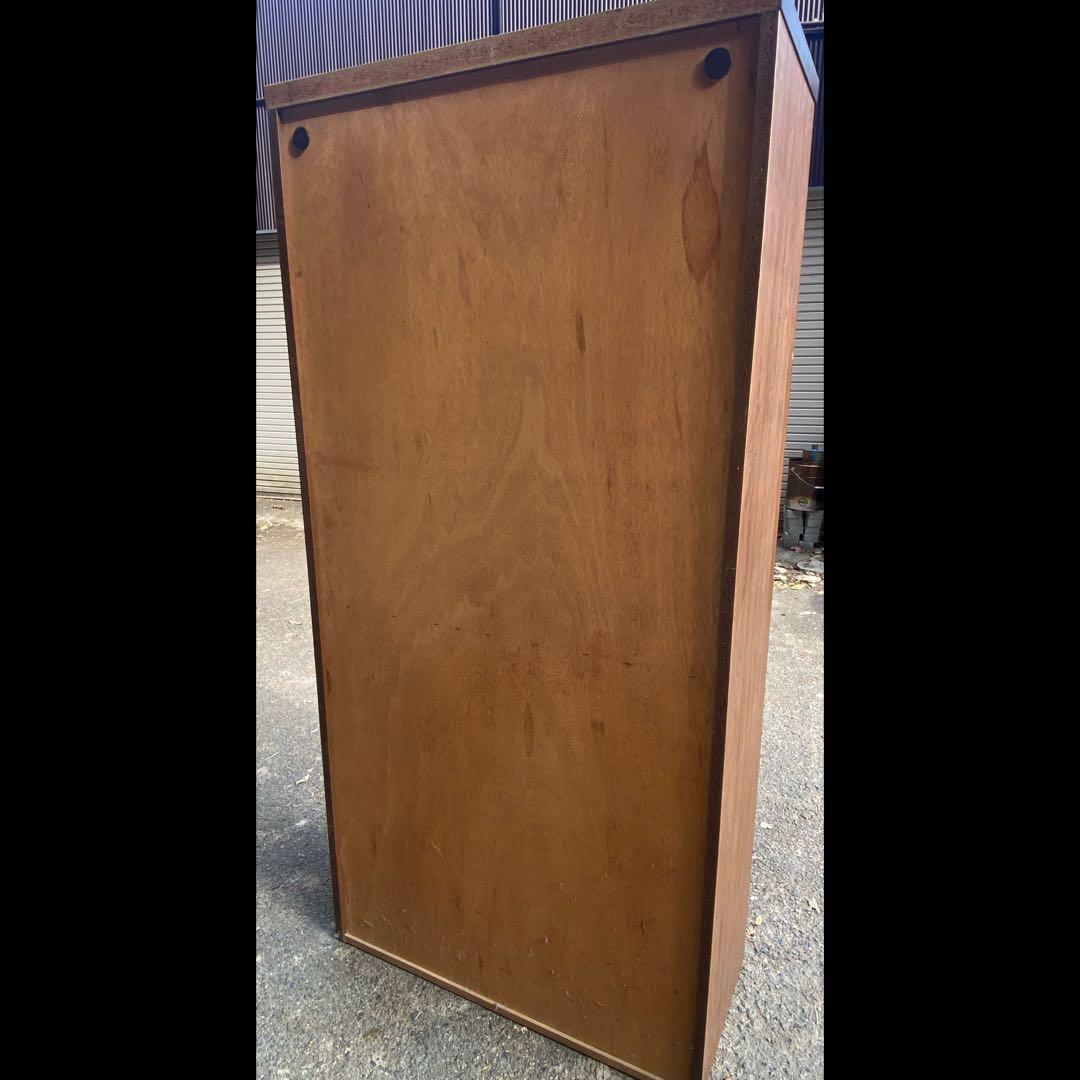 【配送可能地域要確認】　アンティーク風　本棚　ガラス戸付き　キャビネット