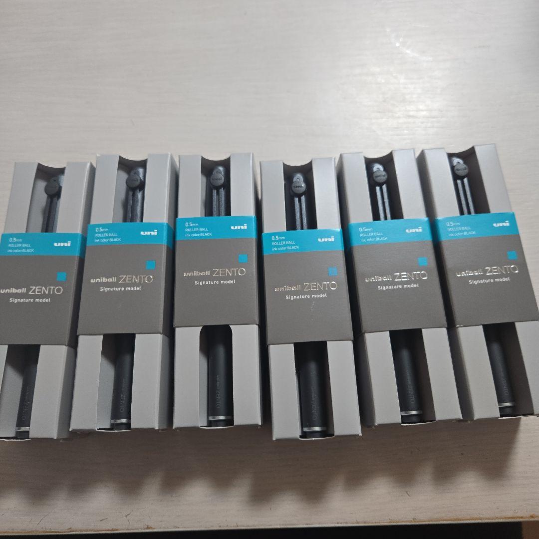 ユニボールゼント uniball ZENTO シグニチャーモデル ブラック6本