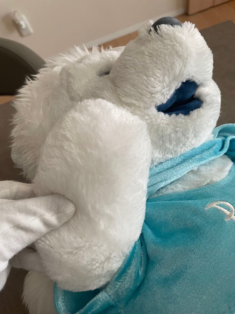 くまのプーさん　ハンドパペット　ホワイトプーさん　腹話術　ぬいぐるみ　ディズニー