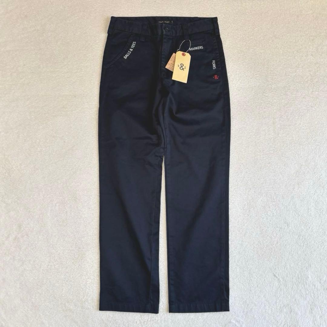 ラフアンドスウェル ゴルフ チノパンツ ネイビー
