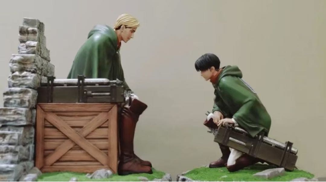 進撃の巨人 エルヴィン·スミ リヴァイ ガレージキット ガレキ スタチュー③