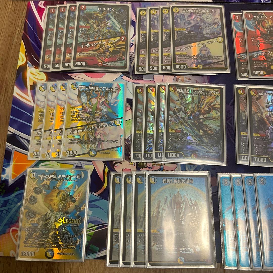 ラッカ庵野デッキ　2重スリーブ付き　調整パーツ付き