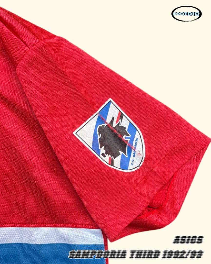 90s サンプドリア サードユニフォーム サッカー　ゲームシャツ