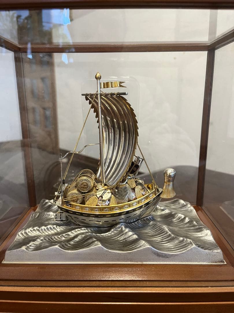 銀製　STARLING SILVER960 関工芸 宝船 SEKI