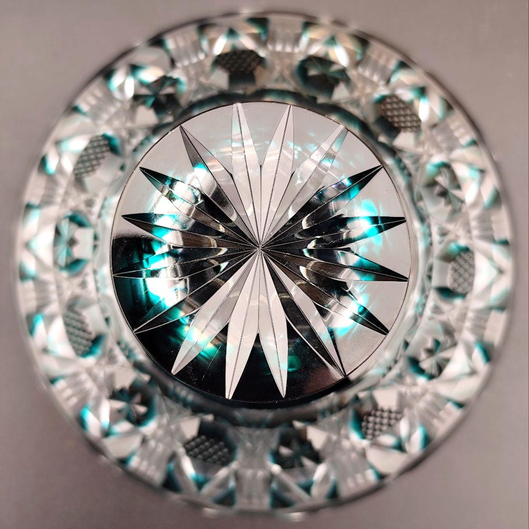 定価58300円☆未使用美品☆薩摩切子 高杯（切子、江戸切子、薩摩切子）