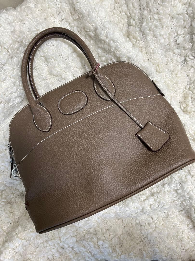 ワケアリ　本革　ノーブランド　エトープ　レディース　ハンドバック