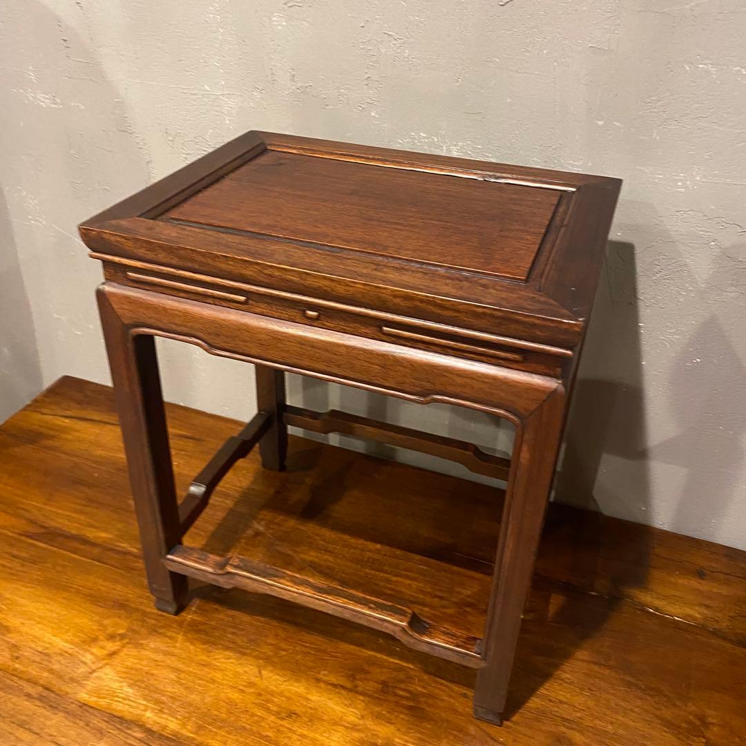 E ZEE ヴィンテージ サイドテーブル 花台 アンティーク