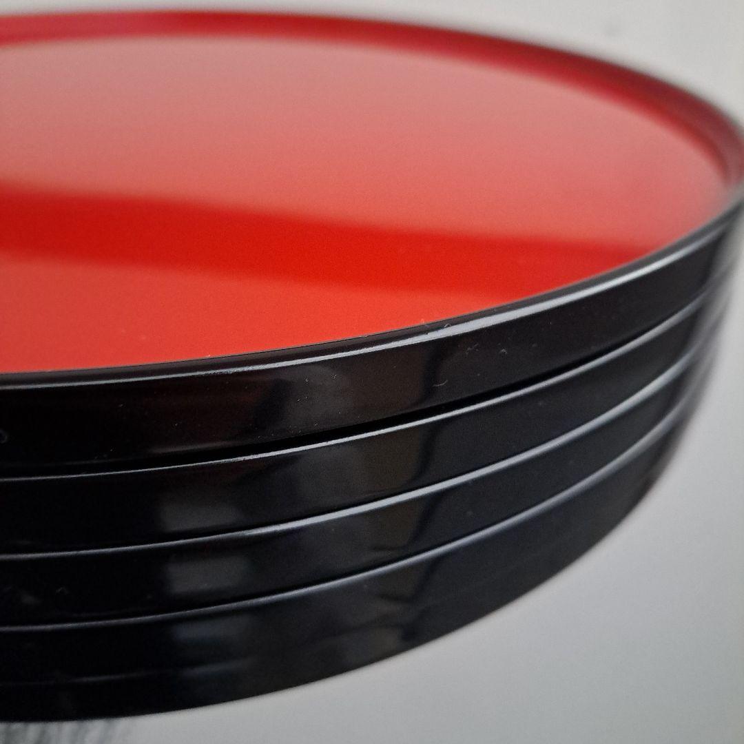 【輪島塗　尺サイズ　卓上膳×5客】布着本堅地　輪島屋本店　未使用/長期保管