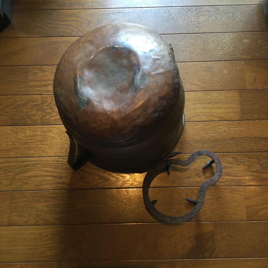 Antique アンティーク　炭入れ？　鉢カバー　オブジェ　古道具