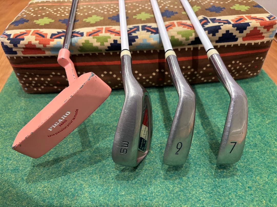 初心者お勧めレディースゴルフクラブセット7本☆ FIGAROフィガロ☆アディダス