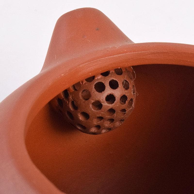 中国　紫砂　朱泥　急須　茶壷　在銘　V　R8920