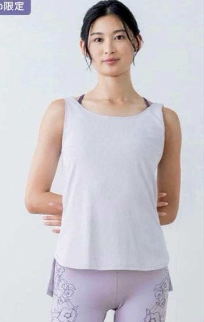 【SUKALA】ドローイングフラワーセパレートタンクトップ　LL