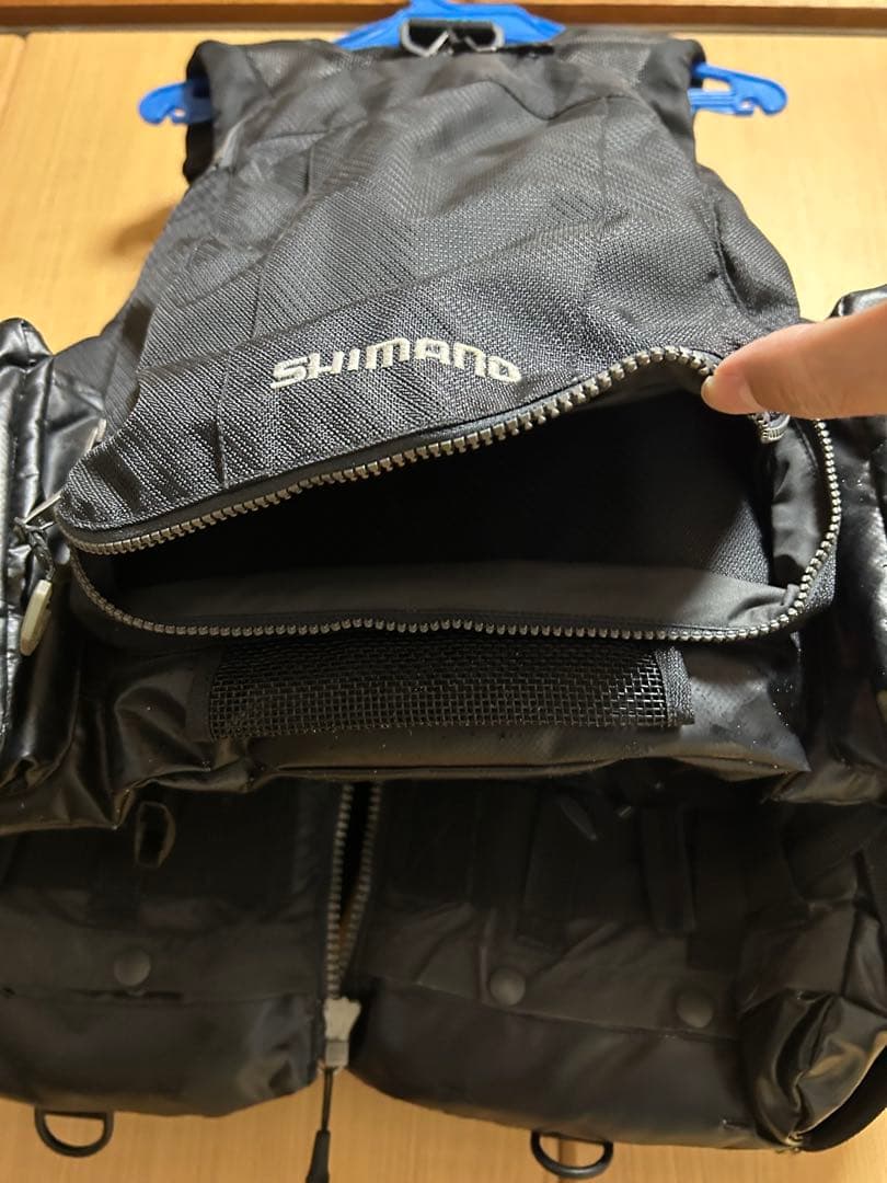 SHIMANO XEFO フィッシングベスト ブラック　付属品あり