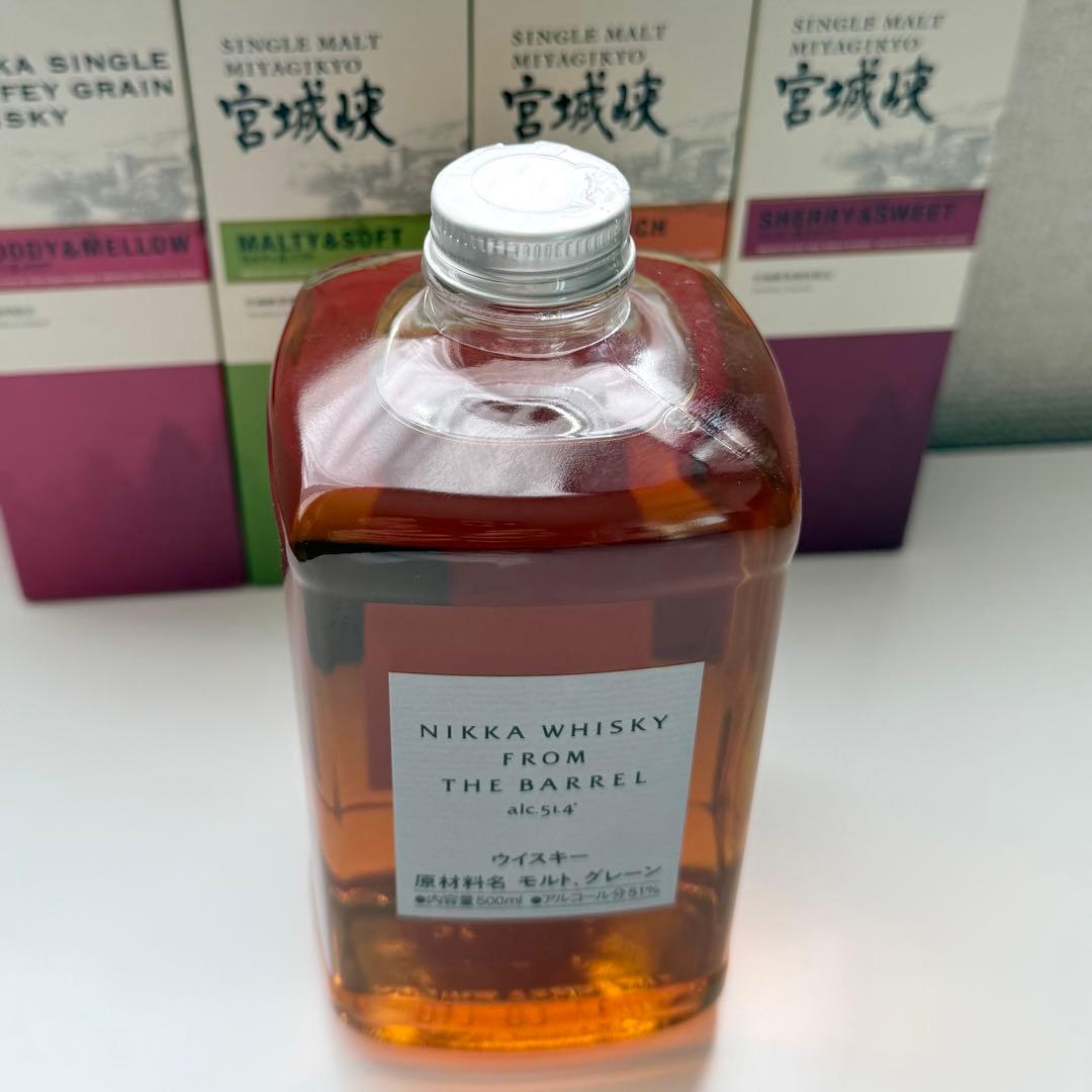 ニッカ シングルモルト 宮城峡 シングルカフェグレーン フロム・ザ・バレルセット