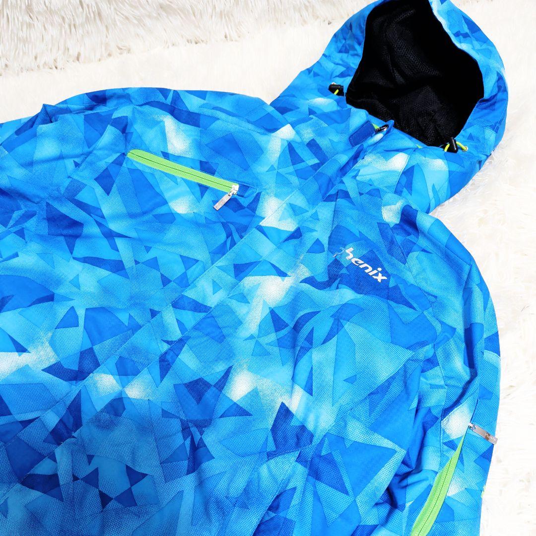 美品 phenix フェニックス スキーウェア 総柄 メンズO スノーボード