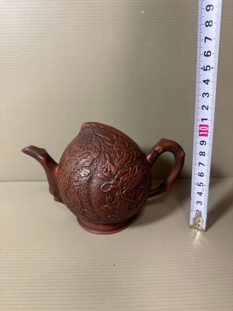 2866 中国茶器 桃型 水滴急須 急須