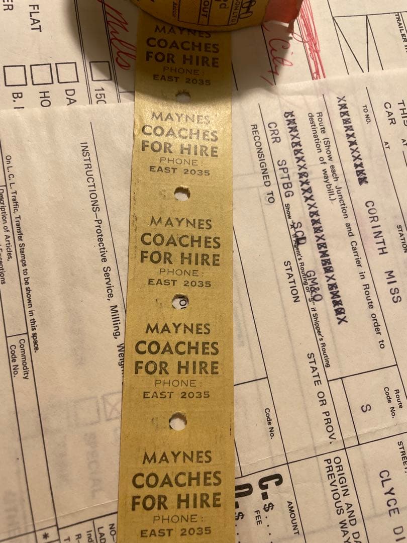 イギリスロールチケット　1ロール　丸ごと