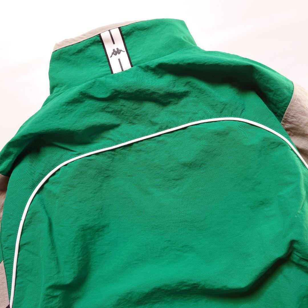 ☘️新品 カッパ Kappa トラックジャケット ナイロンブルゾン グリーン L