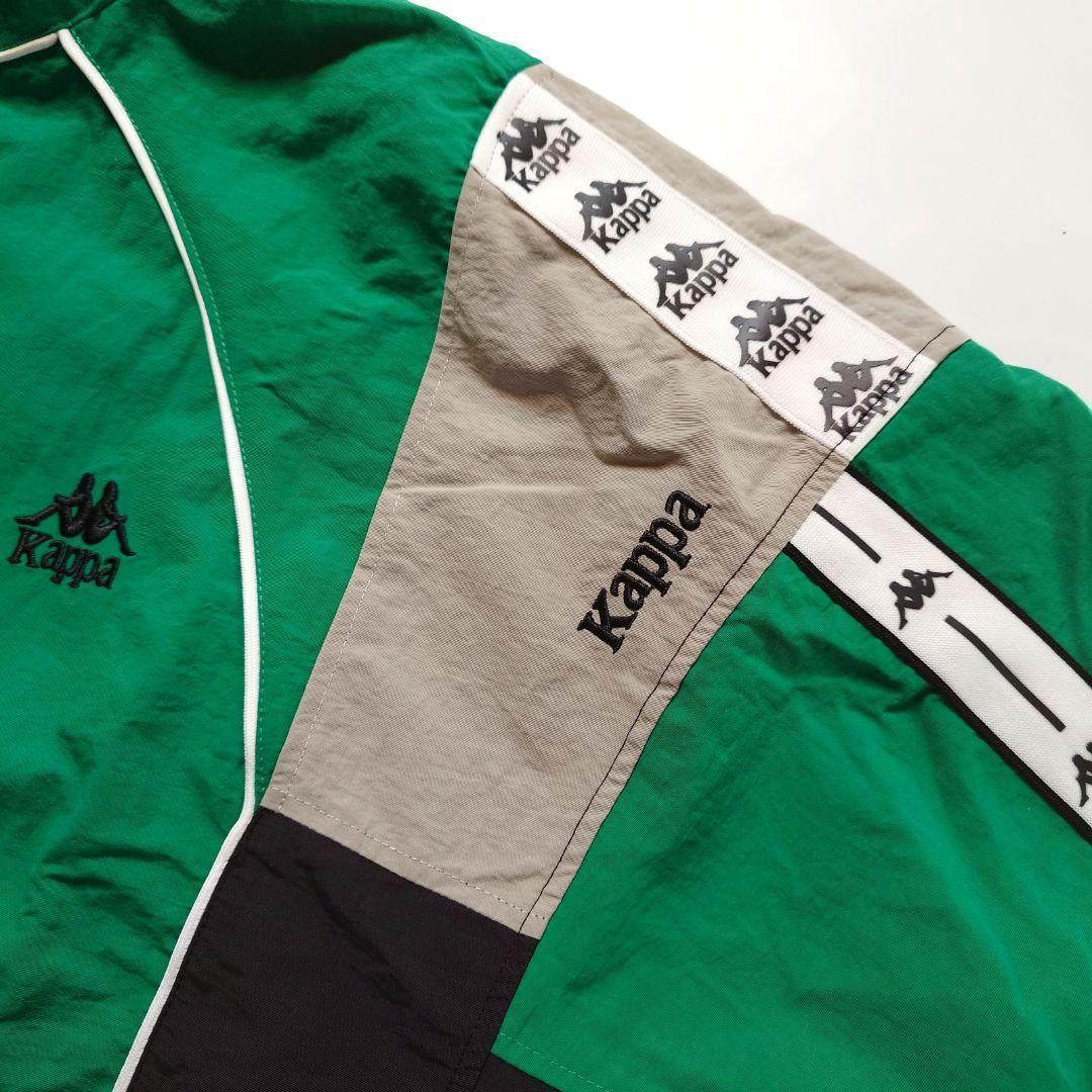 ☘️新品 カッパ Kappa トラックジャケット ナイロンブルゾン グリーン L