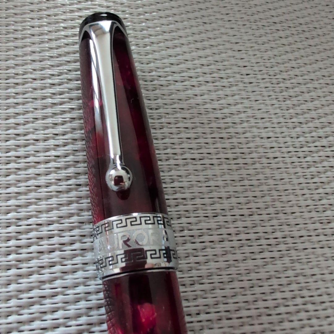 【新品未使用】AURORA オプティマバーガンディ 万年筆 14Kゴールド