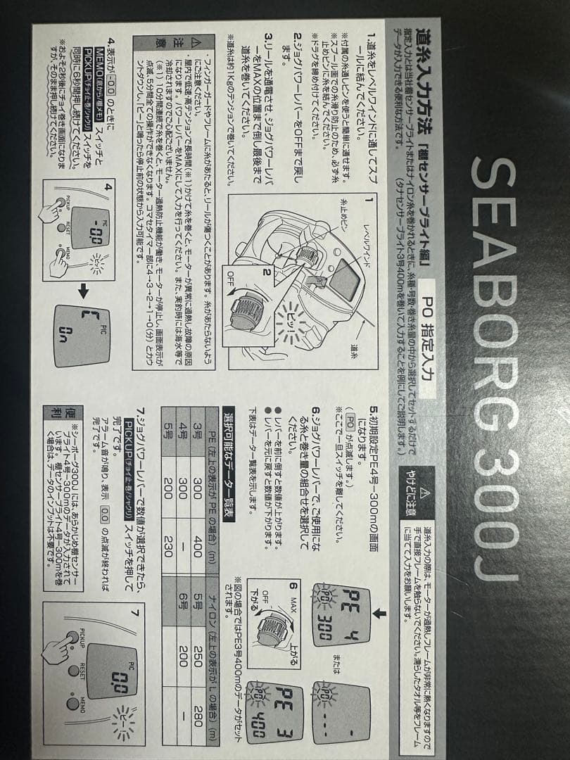 Daiwa SEABORG 300J 電動リール　シーボーグ