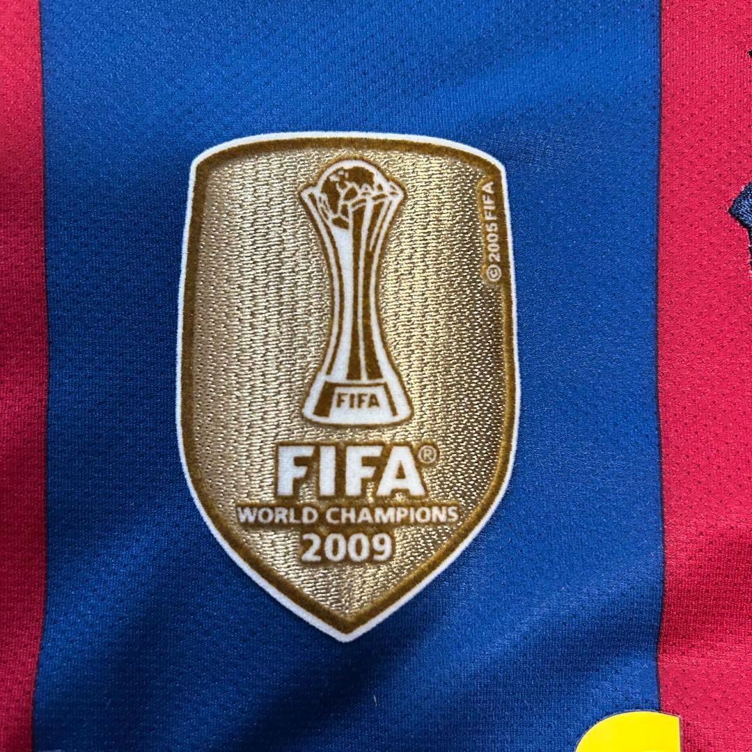 美品　FCバルセロナ　10-11ユニフォーム　メッシ　L