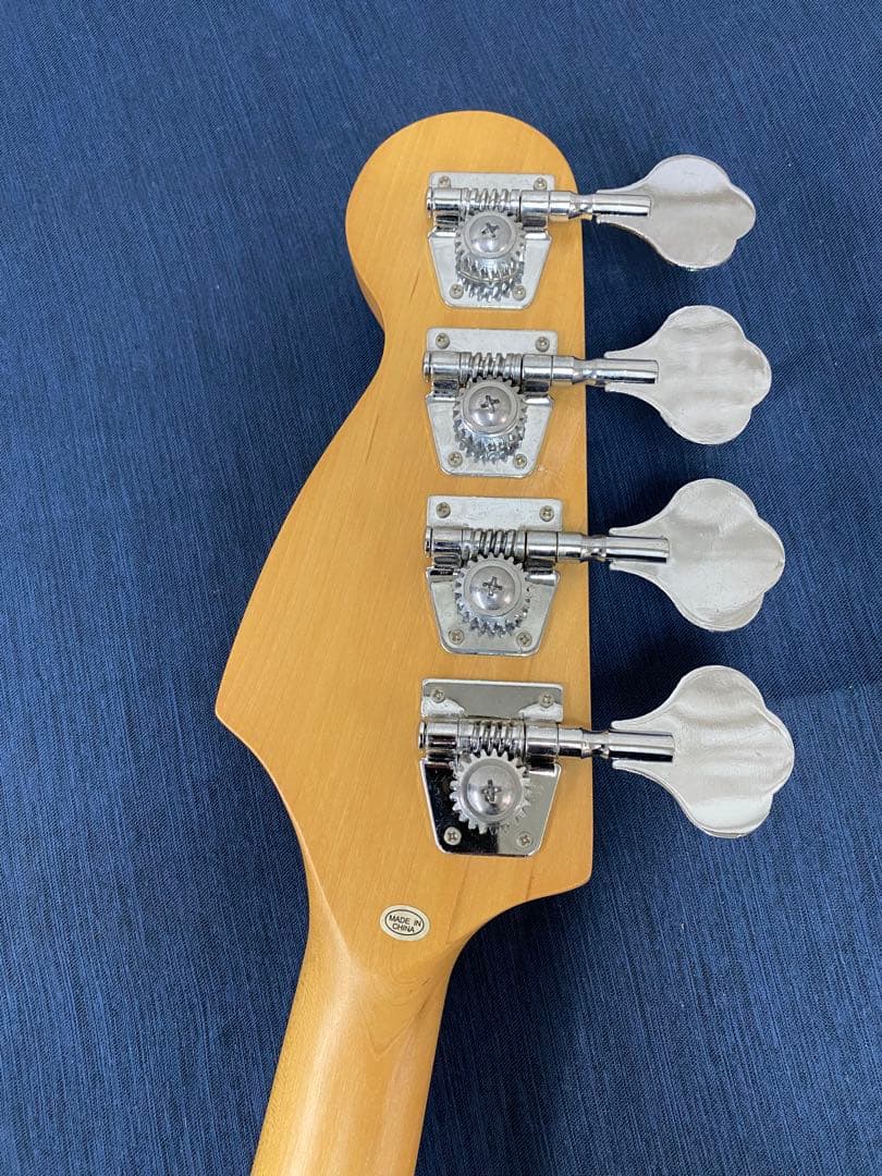 SELDER ジャズベースタイプ エレキベース マッチングヘッド ネイビー