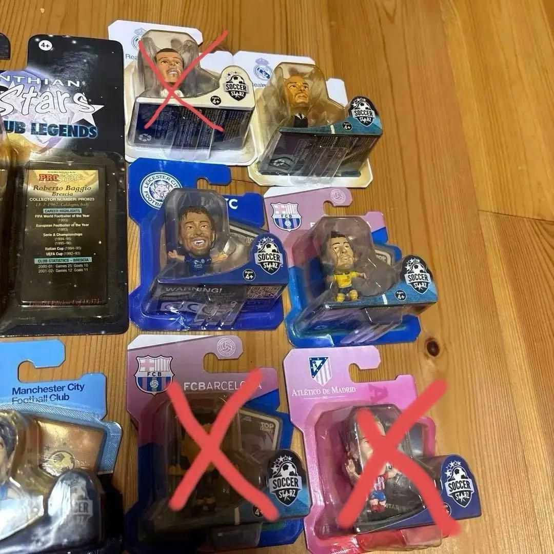 バラ売り可SOCCER STARS、サッカー選手フィギュアセット、未開封 10体