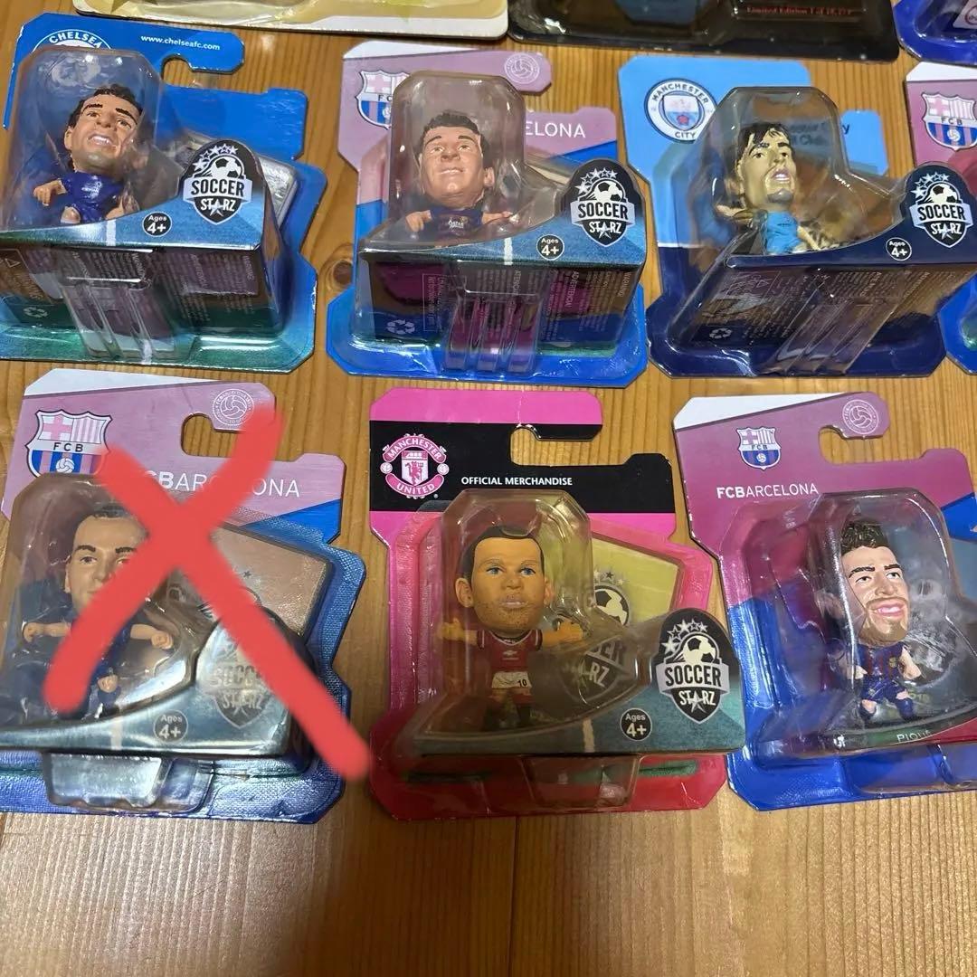 バラ売り可SOCCER STARS、サッカー選手フィギュアセット、未開封 10体