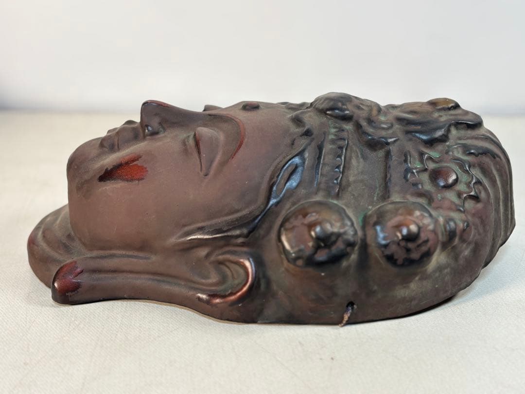 壁画菩薩　お面　壁掛