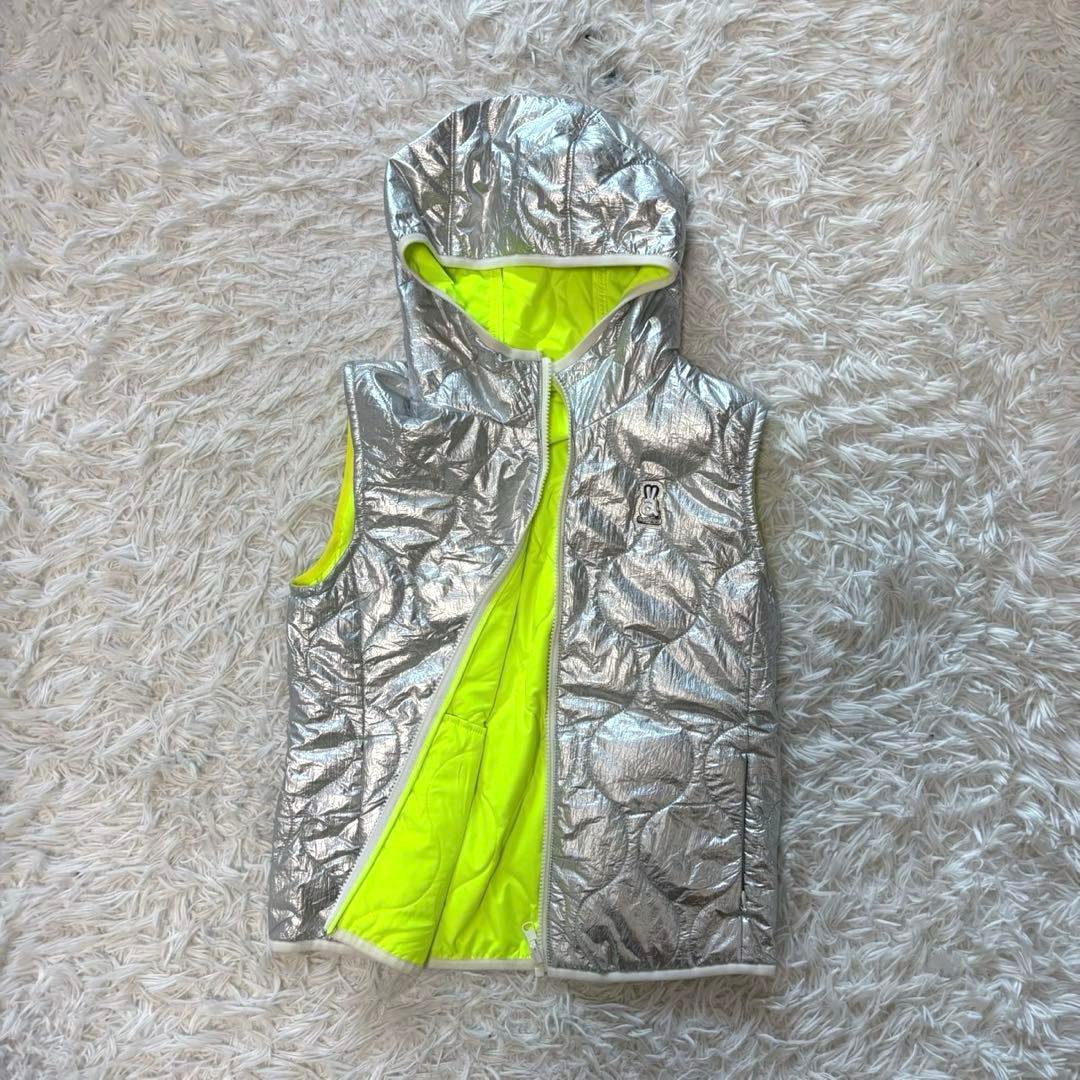 最新 アルチビオ セットアップ ダウン ベスト スカート シルバー 中綿