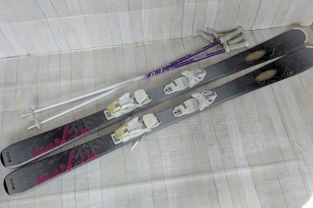 olin スキー板 SALOMON ストック セット
