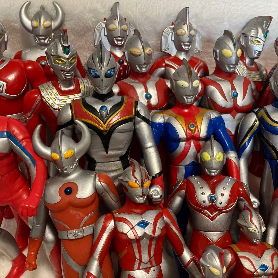 【希少レア】ウルトラマン ソフビ 初期あり 当時物 33体 セット まとめ売り