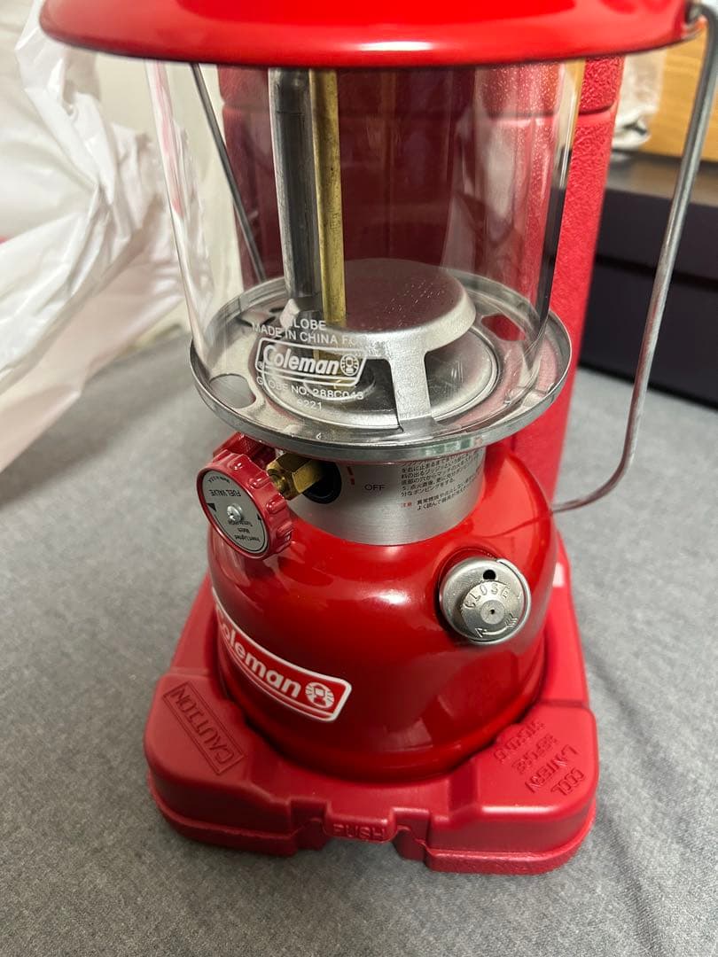 Coleman ワンマントルランタン　RED 赤　2022年5月製造