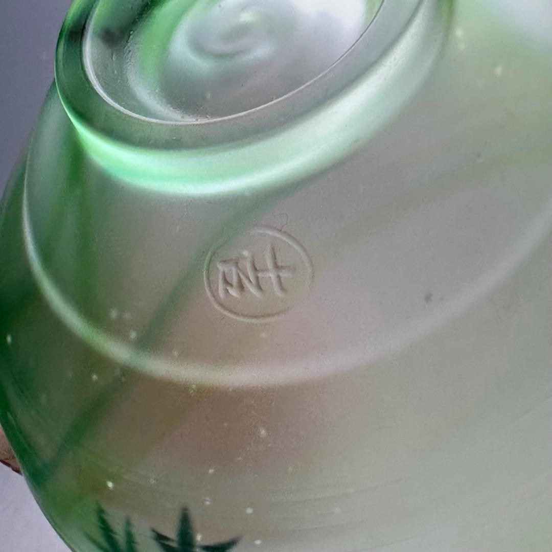 茶道具　ガラス　青楓絵　平茶碗　関吉昭　蒔絵　吉田華正　夏　涼しげ　硝子　抹茶