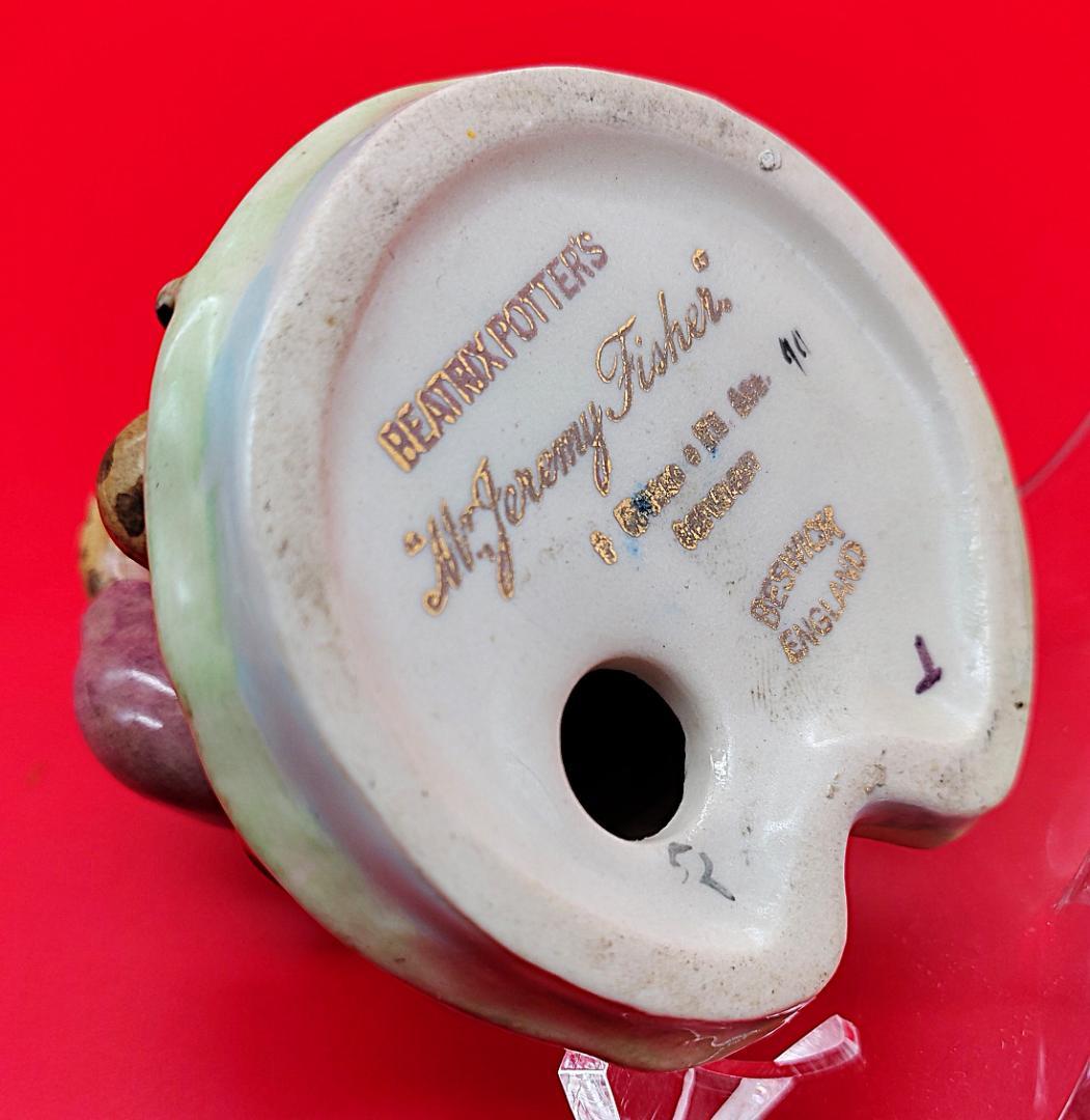 【BP2 ゴールドオーバル】BESWICK フィギュア かえる ピーターラビット