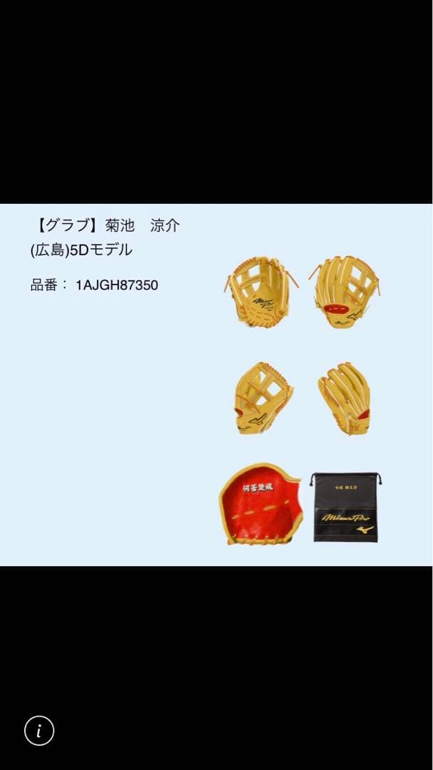 MizunoPro ORDER 硬式グローブ