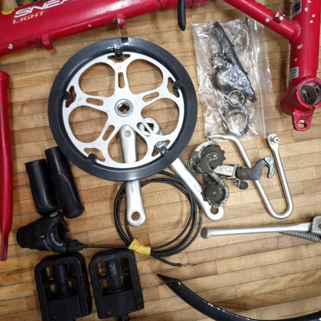 ブリヂストン スニーカーライト 18インチ ジャンク 折り畳み自転車 ミニベロ