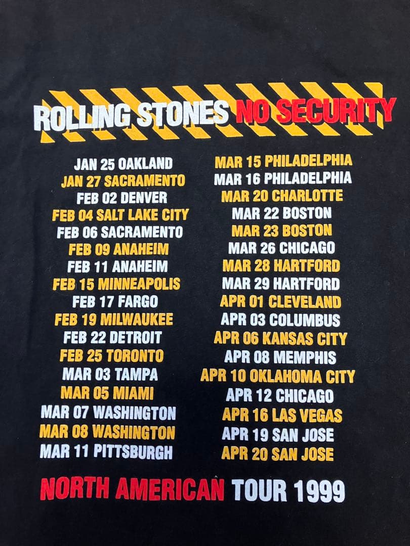 激レア断捨離！ローリングストーンズ　1999ツアーTシャツ　ヴィンテージ